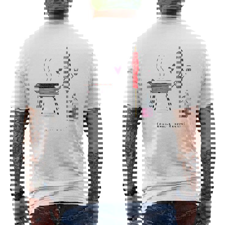 Fornacella & Arrosticini T-shirt da uomo con stampa posteriore