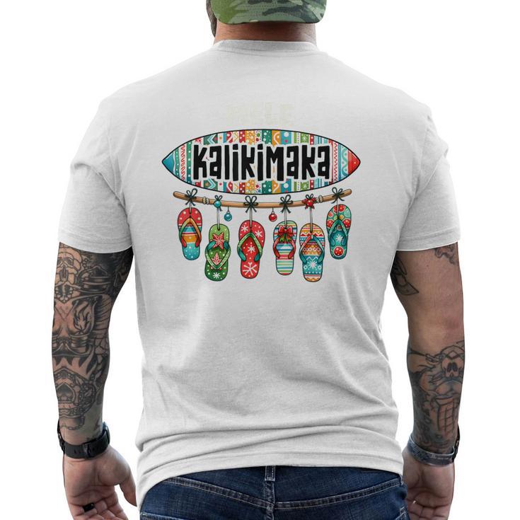 Hawaiian Christmas Mele Kalikimaka Surf Board Long Sleeve T-Shirt