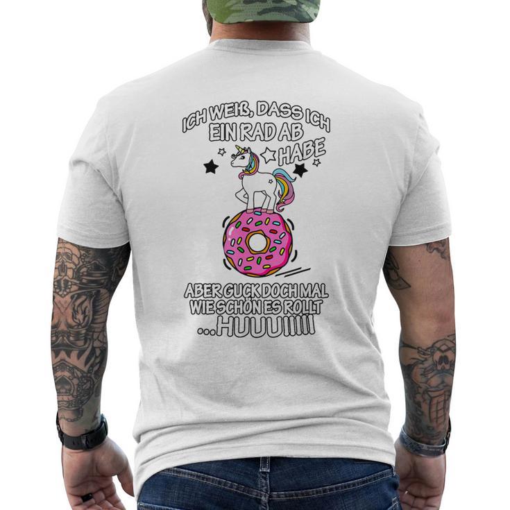 Ich Weiß Das Ich Ein Rad Ab Habe Donut I Know That T-Shirt mit Rückendruck