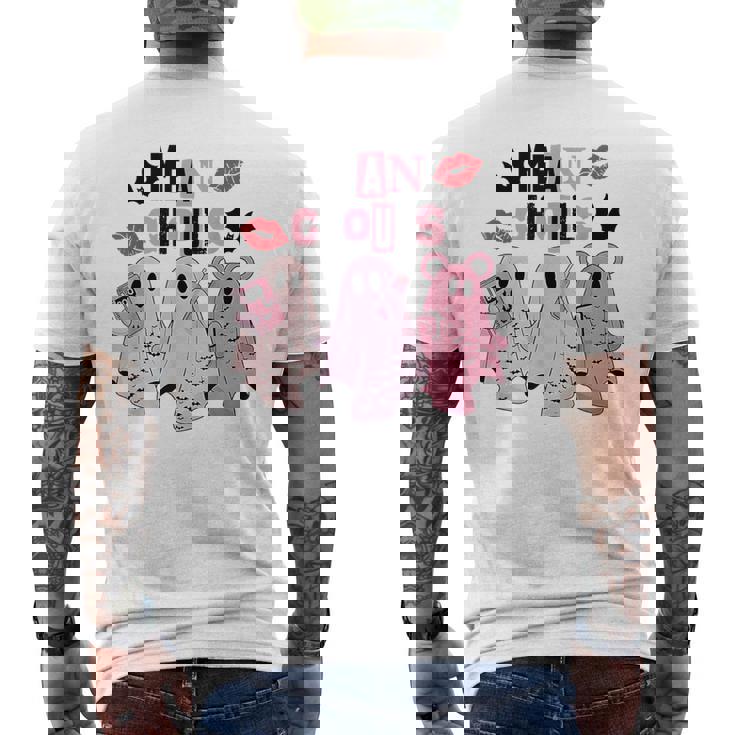 Mean Ghouls On October We Wear Pink Breast Cancer Men's T-shirt Back Print