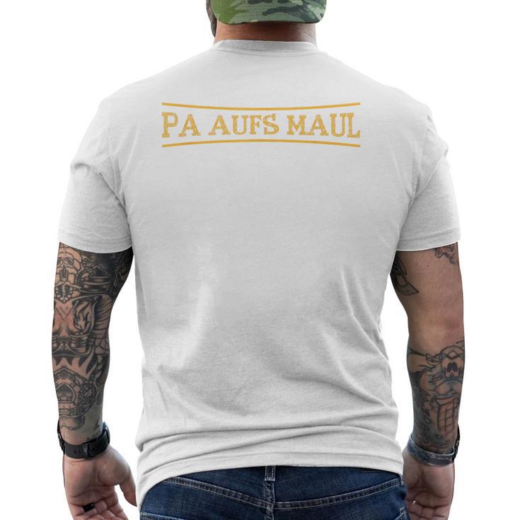 Pa Aufs Maul Blue T-Shirt mit Rückendruck