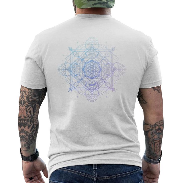 Geometría Sagrada Metatron Cube Yoga Espiritual Sin Mangas Camiseta Hombre Estampado Espalda