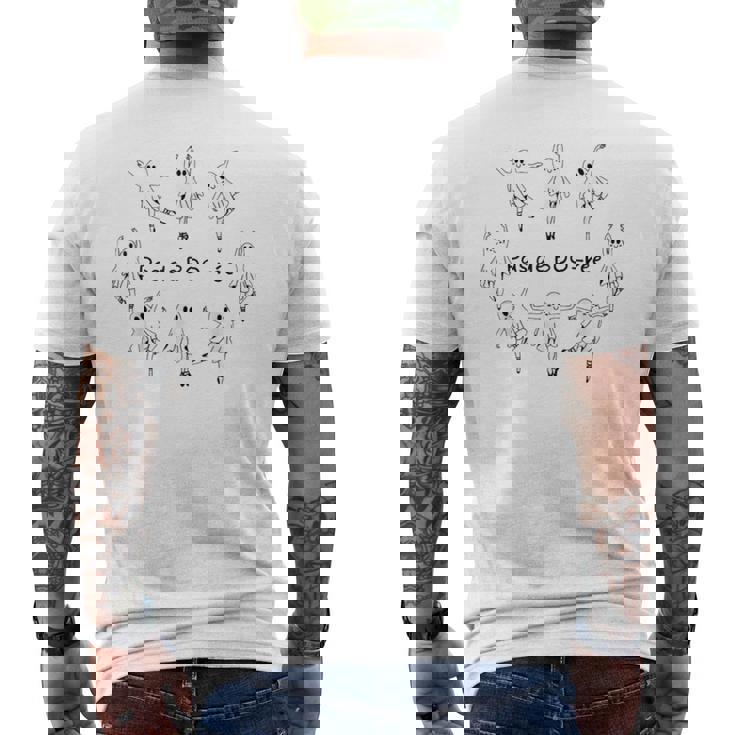 Ghost Pas De Boo-Rée Ballet Dancer Spooky Halloween Men's T-shirt Back Print