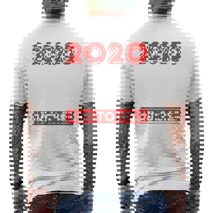 Good Tidings And Cheer And To Hell With This Year 2020 Men's Back Print T-Shirt