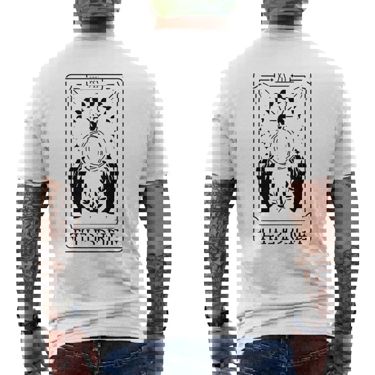 Gothic Bride Bridesmaid Tarot Bridal Party Bachelorette Men's T-shirt Back Print
