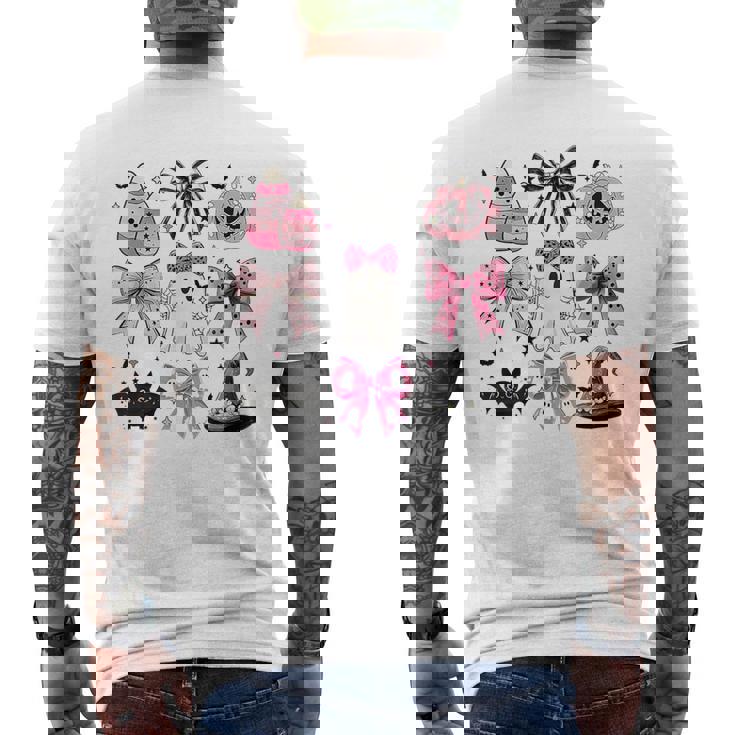 Halloween Costume Ghost Boo Coquette Bow Men's T-shirt Back Print