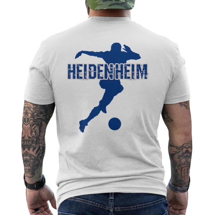 Heidenheim Football Fan Red T-Shirt mit Rückendruck