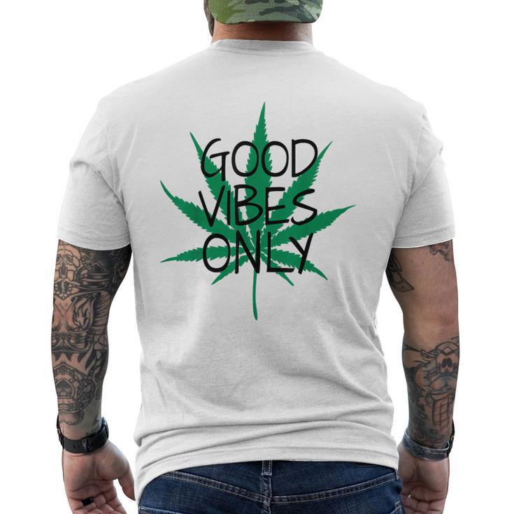 Hemp Leaf Cannabis Marijuana Kiffen Hemp S T-Shirt mit Rückendruck