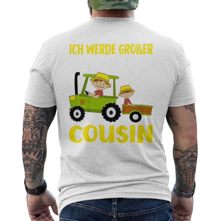 Ich Werde Großer Cousin Bauer Bald Großer Cousin German T-Shirt mit Rückendruck