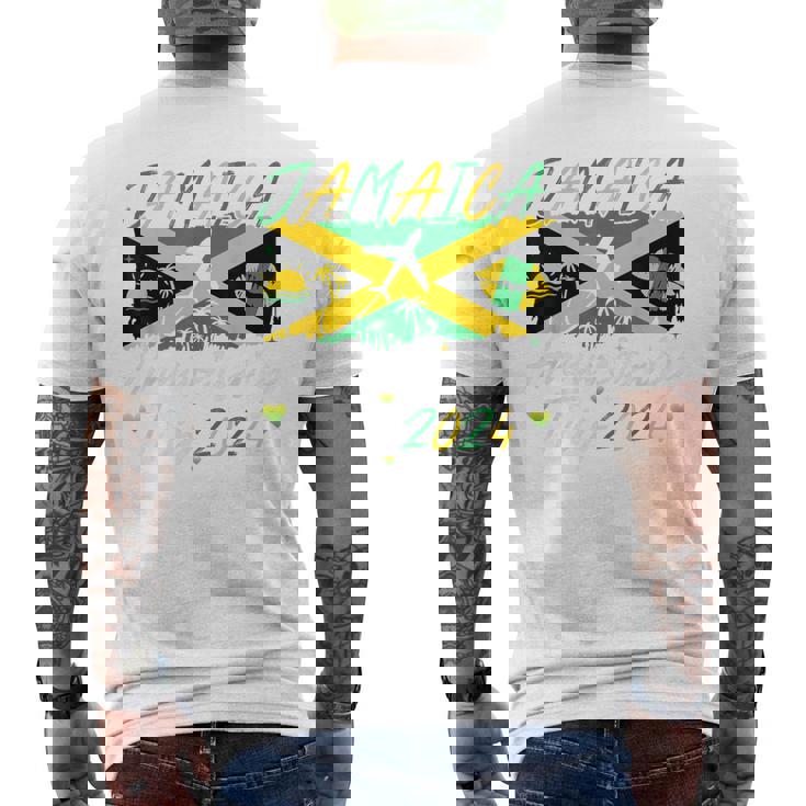 Jamaica Anniversary Trip 2024 Couple Summer Vacation Trip Men's T-shirt Back Print