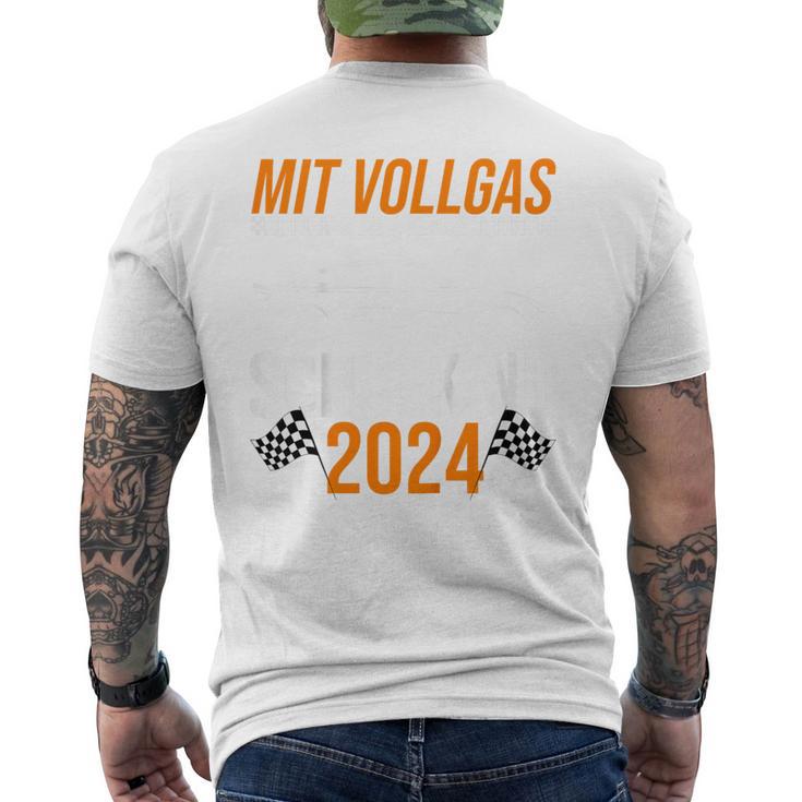 Kinder Mitollgas In Die 1St Klasse Schulkind 2024 Schulkind A T-Shirt mit Rückendruck