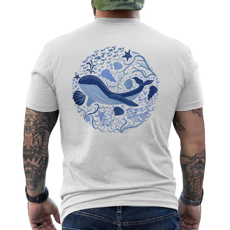 La Ballena Amante De Los Animales Amante De La Naturaleza Animal Marino Sin Mangas Camiseta Hombre Estampado Espalda