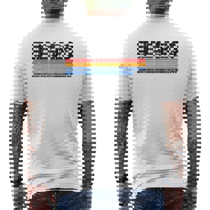 Lungro Italie Rétro 70S 80S Style T-shirt imprimé au dos