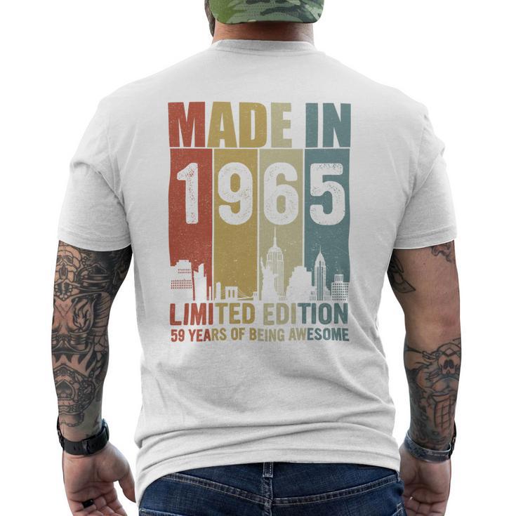 Maglietta Uomo De 1965 – Collezione Basic, 100% Cotone, Manica Corta, Colore Nero, Taglia XXXL