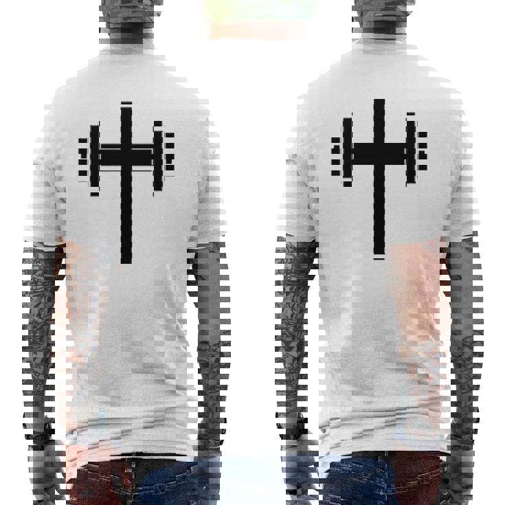 Mancuernas Cruz Cristiano Jesús Levantador De Pesas Gimnasio