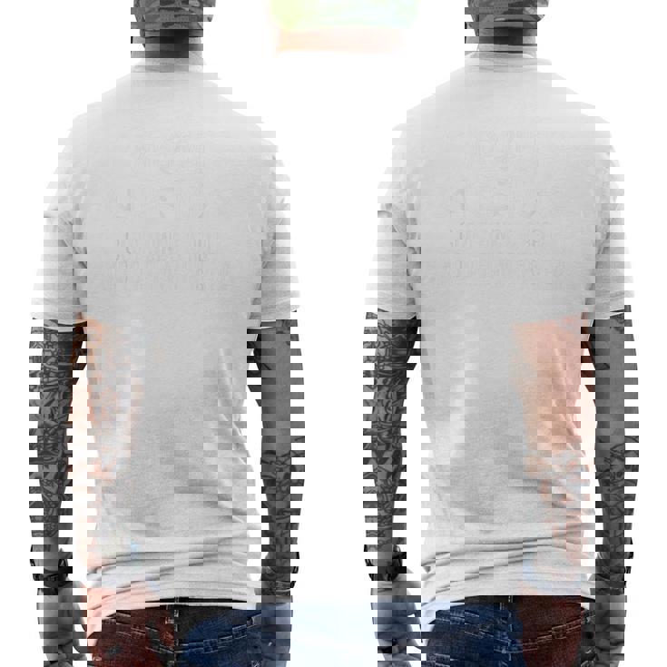 Merry Christmas Good Tiding Cheer & To Hell Quarantined Xmas Men's Back Print T-Shirt