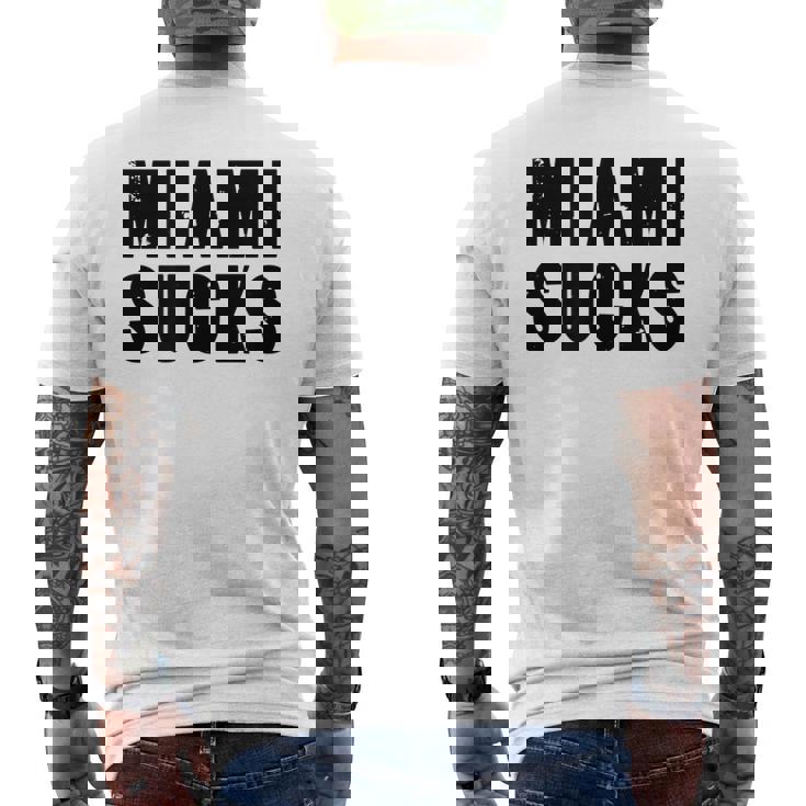 Miami Fa Schifo T-shirt da uomo con stampa posteriore