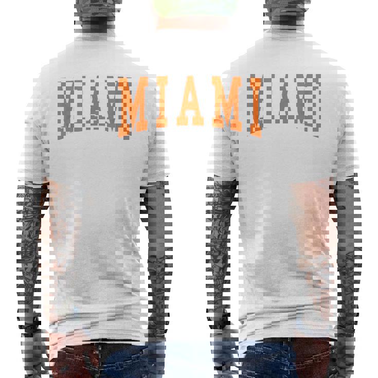 Miami Throwback Classic Men's T-shirt Back Print
