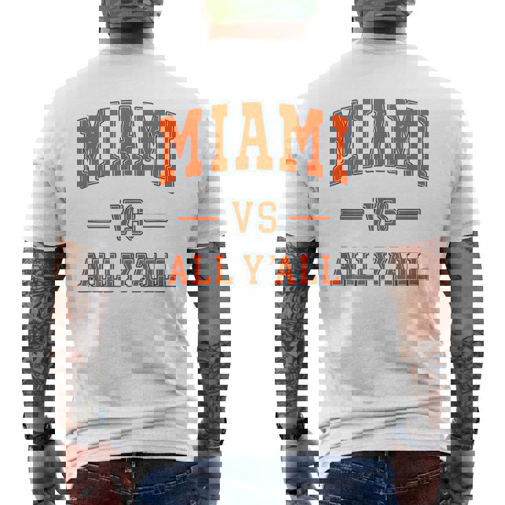 Miami Vs All Y'all Throwback Classic Men's T-shirt Back Print