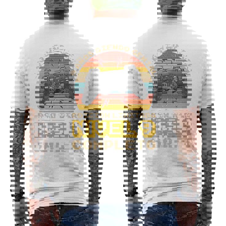 Niños Regalo De Cumpleaños 9 Años Gamer Nivel 9 Completo Camiseta Hombre Estampado Espalda