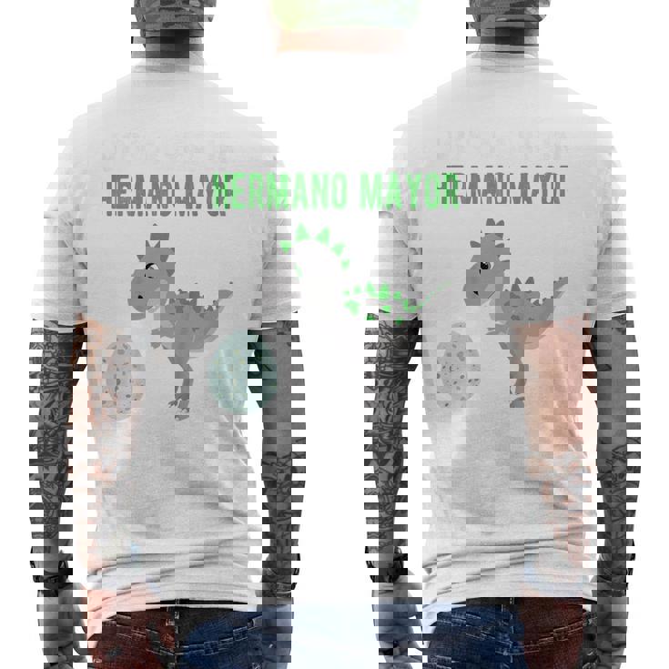 Niñosoy A Ser Hermano Mayor Dinosauro Anunciar Embarazo Hermano Camiseta Hombre Estampado Espalda