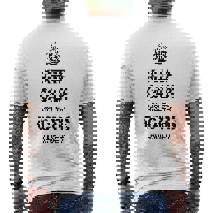 Norris Cognome Divertente Albero Genealogico Idea Regalo T-shirt da uomo con stampa posteriore