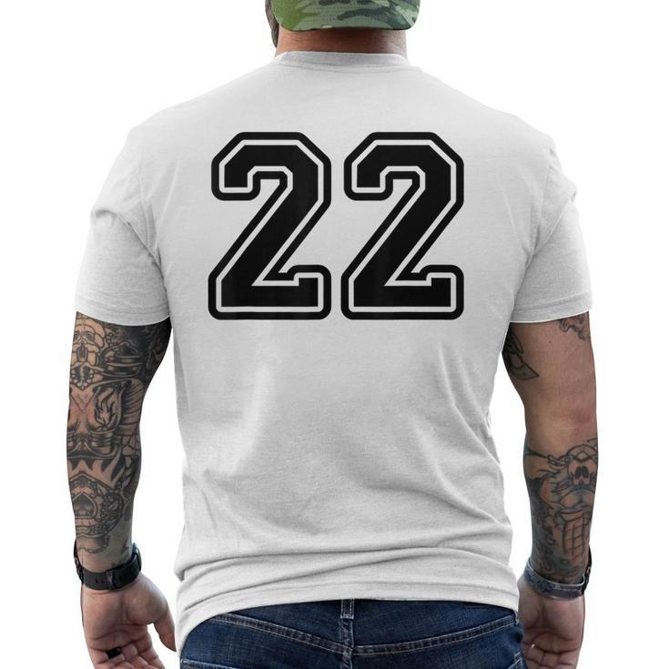 Number 22 Sport Number 22 T-Shirt mit Rückendruck