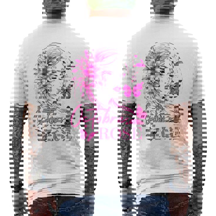 Symbole De Protection Contre Le Cancer Du Sein Femme Mature Avec Ruban Rose Sur Et T-shirt Blanc Isolé Pour La Campagne Contre Le Cancer Du Sein | Photo Premium