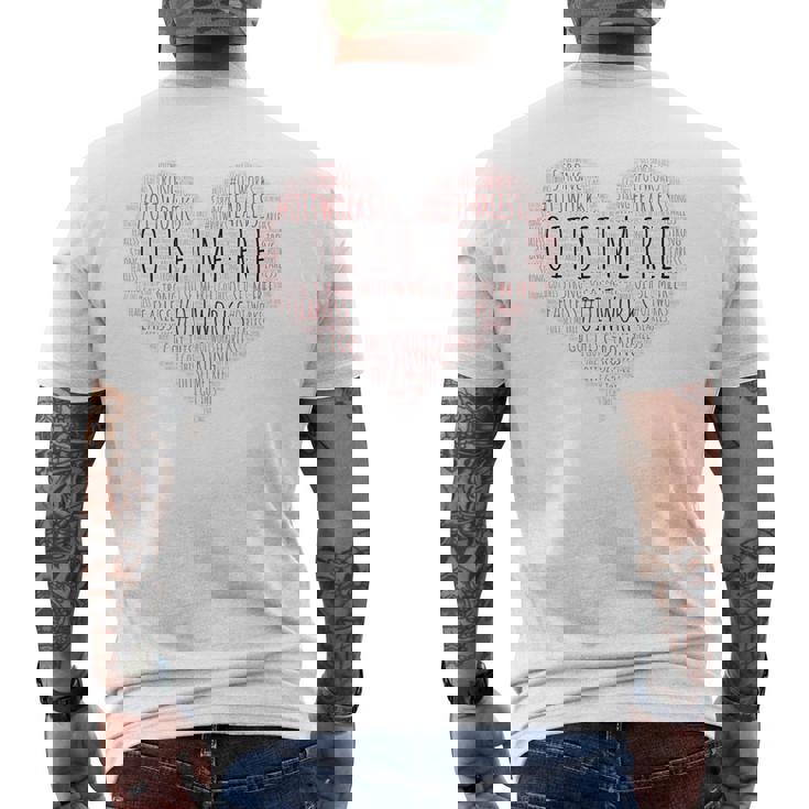 OIT Heart Tshirt For Fearless OIT Graduates Men's Back Print T-Shirt