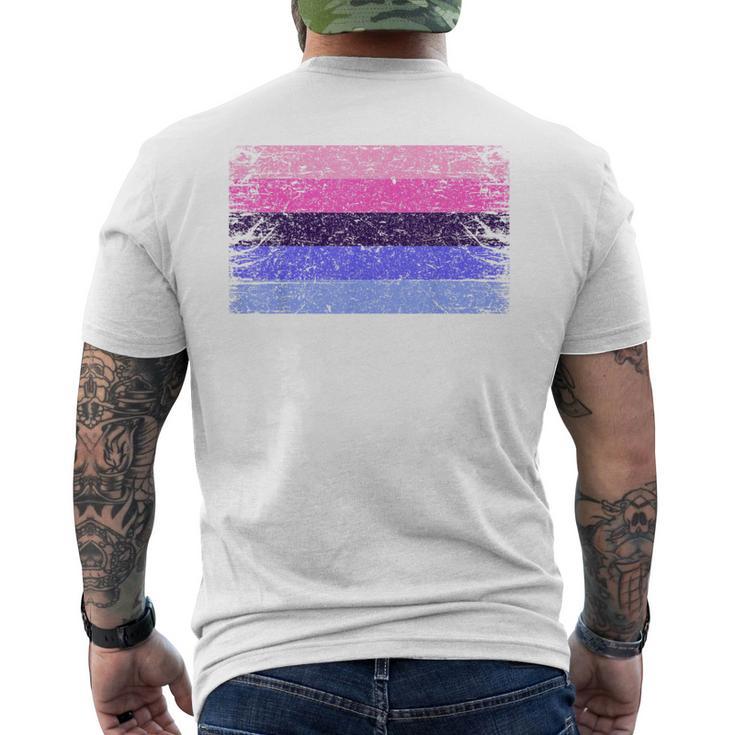 Omnisexual Pride Bi Flag -Intage Lgbtq Omnisexual T-Shirt mit Rückendruck