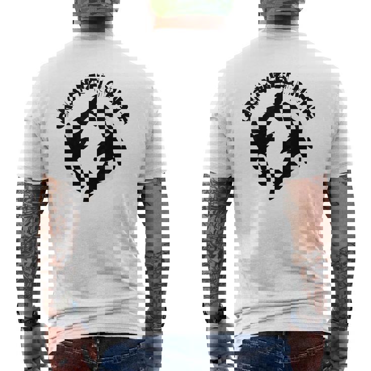 Orca-Nized Crime Orcanizado Crime Killer Whale Cita Camiseta Hombre Estampado Espalda