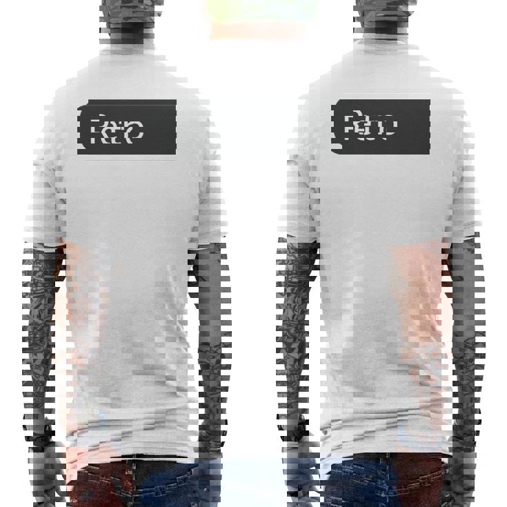 Palla 8 Eight Ball Streetwear T-shirt da uomo con stampa posteriore