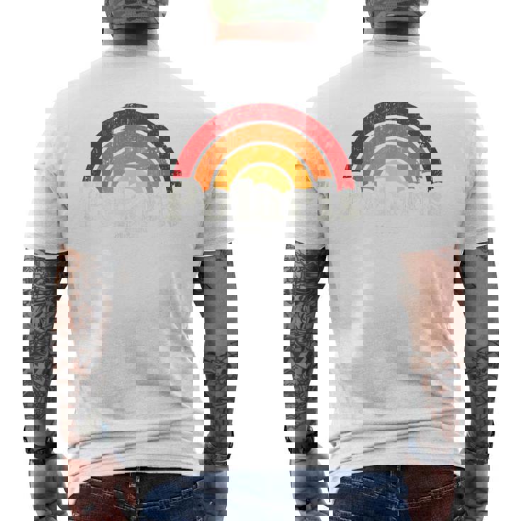 Polaris Montana Mtintage 70S Diseño Retro Arco Iris Camiseta Hombre Estampado Espalda