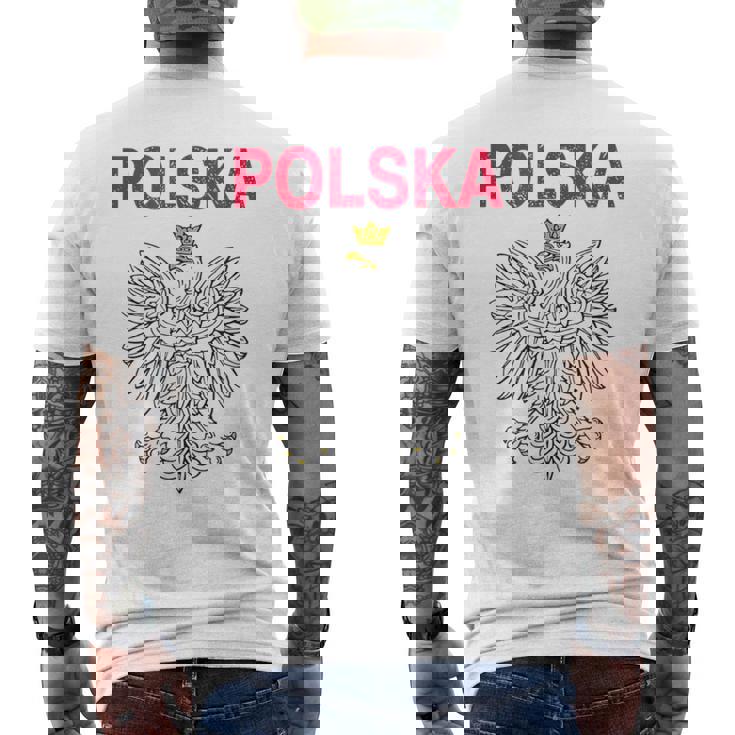 Polska Polish Poland Camiseta Hombre Estampado Espalda