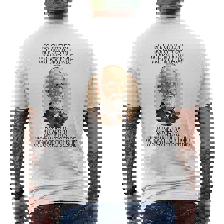 Psychologist Freud Joke Id Psychology Major Psyd Phd Men's T-shirt Back Print