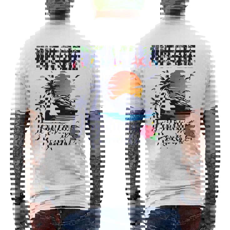 Punta Cana Dominican Republic Souvenir Family Vacation Men's T-shirt Back Print