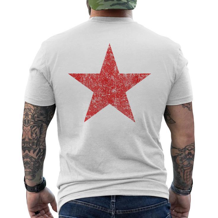 Red Starintage Ussr Soviet Union Revolution T-Shirt mit Rückendruck