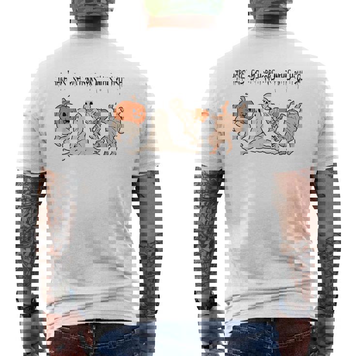 There's Some Horrors In This House Ghost Halloween Men's T-shirt Back Print