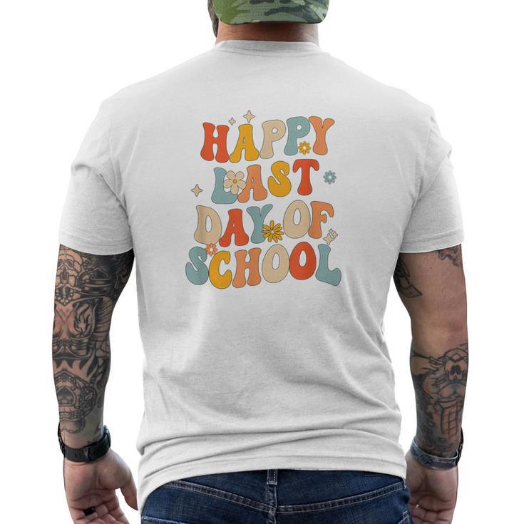 Retro Happy Last Day Of School End Of School Out T-Shirt mit Rückendruck