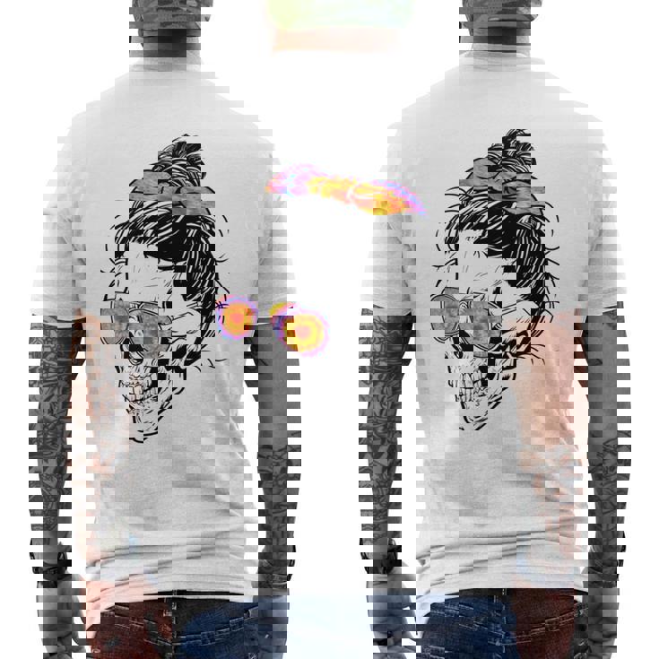 S De Calavera Calavera Manga Larga Camiseta Hombre Estampado Espalda