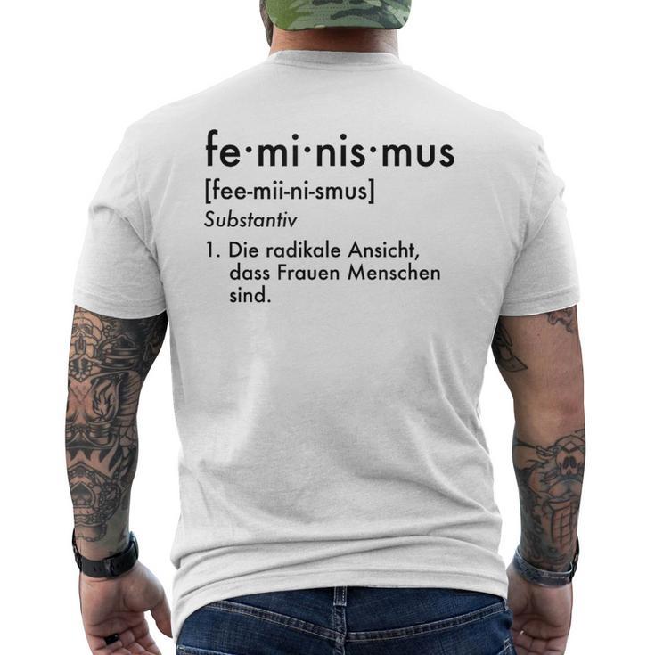 Sexism Gender Feminist Feminism Definition T-Shirt mit Rückendruck