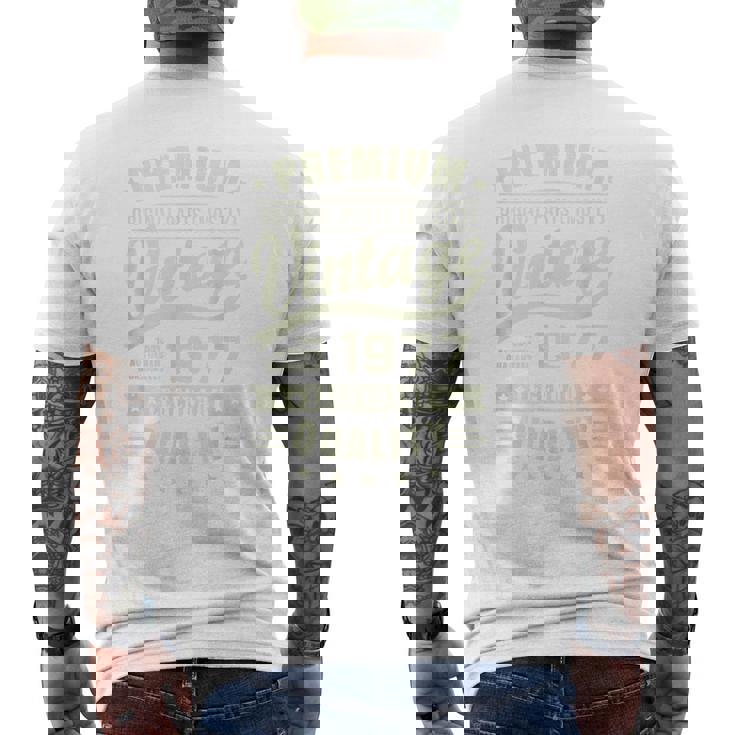Sintage De 1977 Para Hombre Retro Divertidas Cumpleaños De 1977 Camiseta Hombre Estampado Espalda