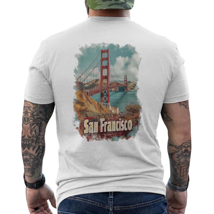 Souvenir Du Golden Gate Bridge De San Francisco En Californie T-shirt imprimé au dos