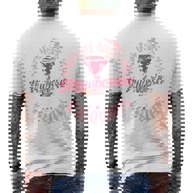 Strawberry Daiquiri For A Strawberry Daiquiri Lover Men's T-shirt Back Print