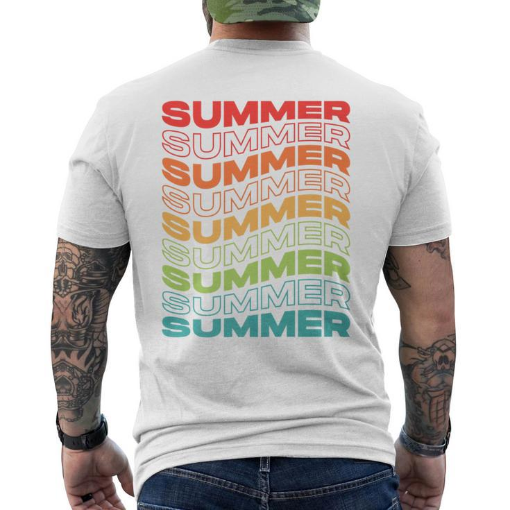 Summer Streetwear Modern Men's T-shirt Back Print