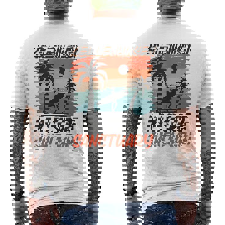 Surficino A Kellenhusen T-shirt da uomo con stampa posteriore