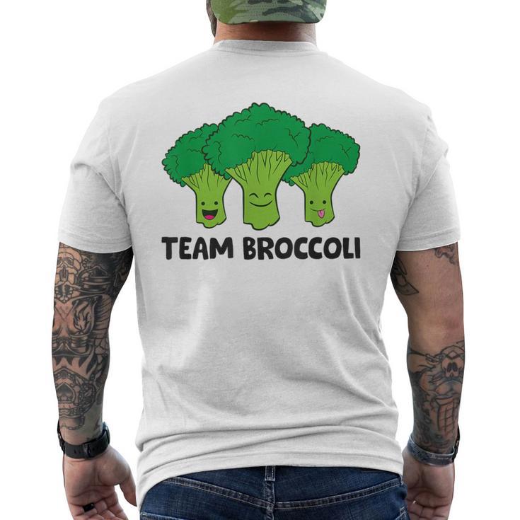 Team Broccolieganegetarian Broccoli T-Shirt mit Rückendruck