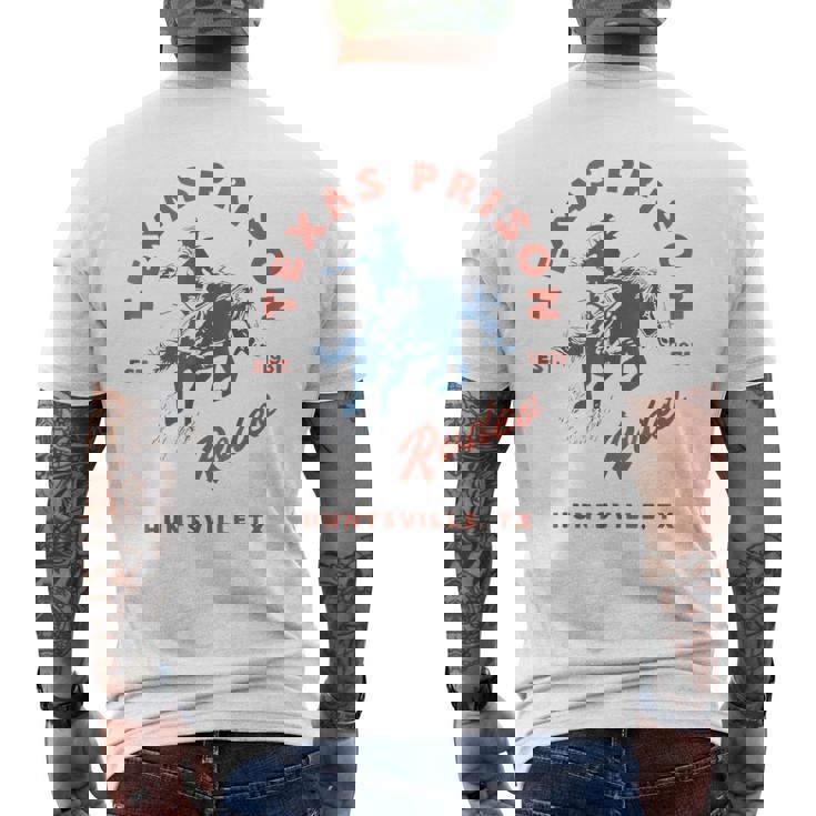 Texas Prison Rodeo Cowboy Western Men's T-shirt Back Print