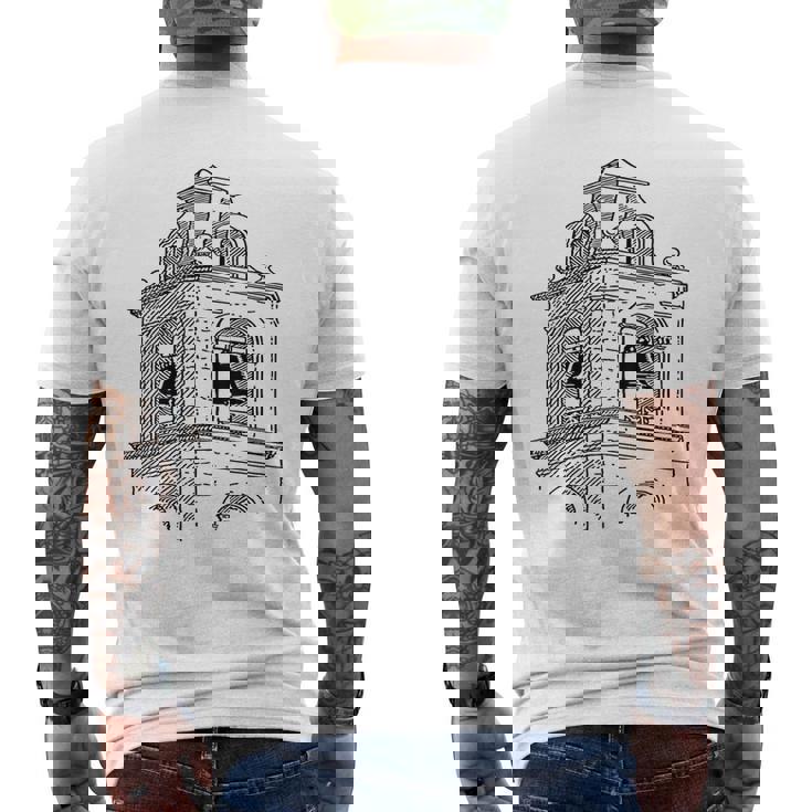 Tipo Campanile T-shirt da uomo con stampa posteriore