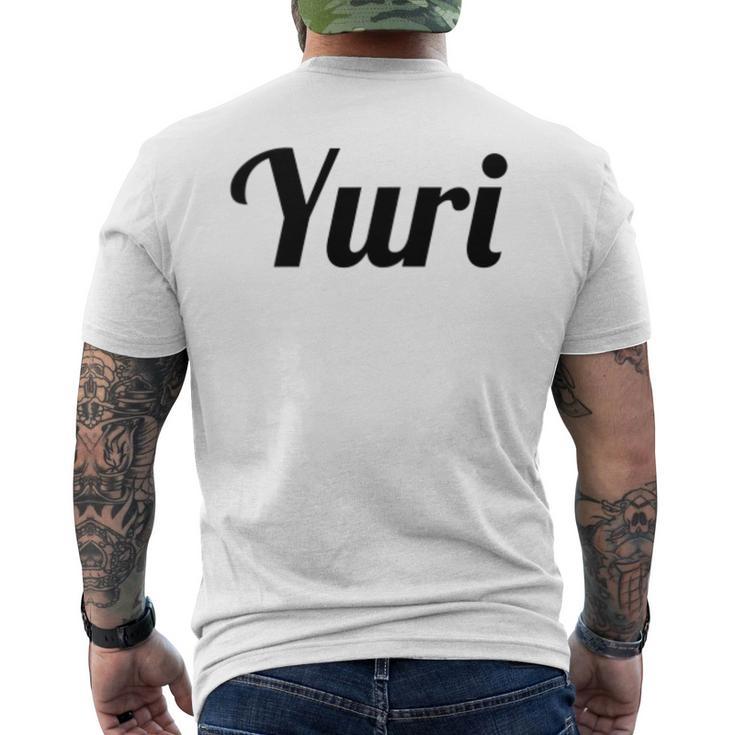 Top That Says The Name Yuri Niedliche Erwachsene Kinder Grafik T-Shirt mit Rückendruck